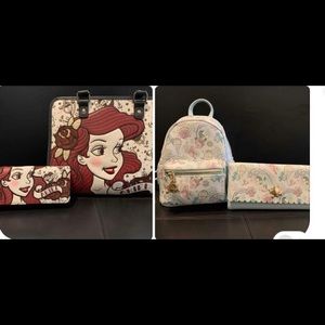 Disney Little Mermaid Purse And Wallet Set